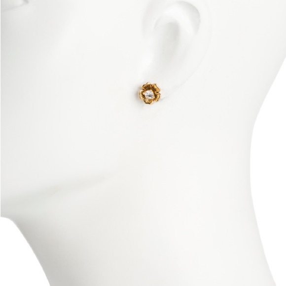 NWT COACH Mini Tea Rose 2 in 1 Stud Earrings - Picture 4 of 5